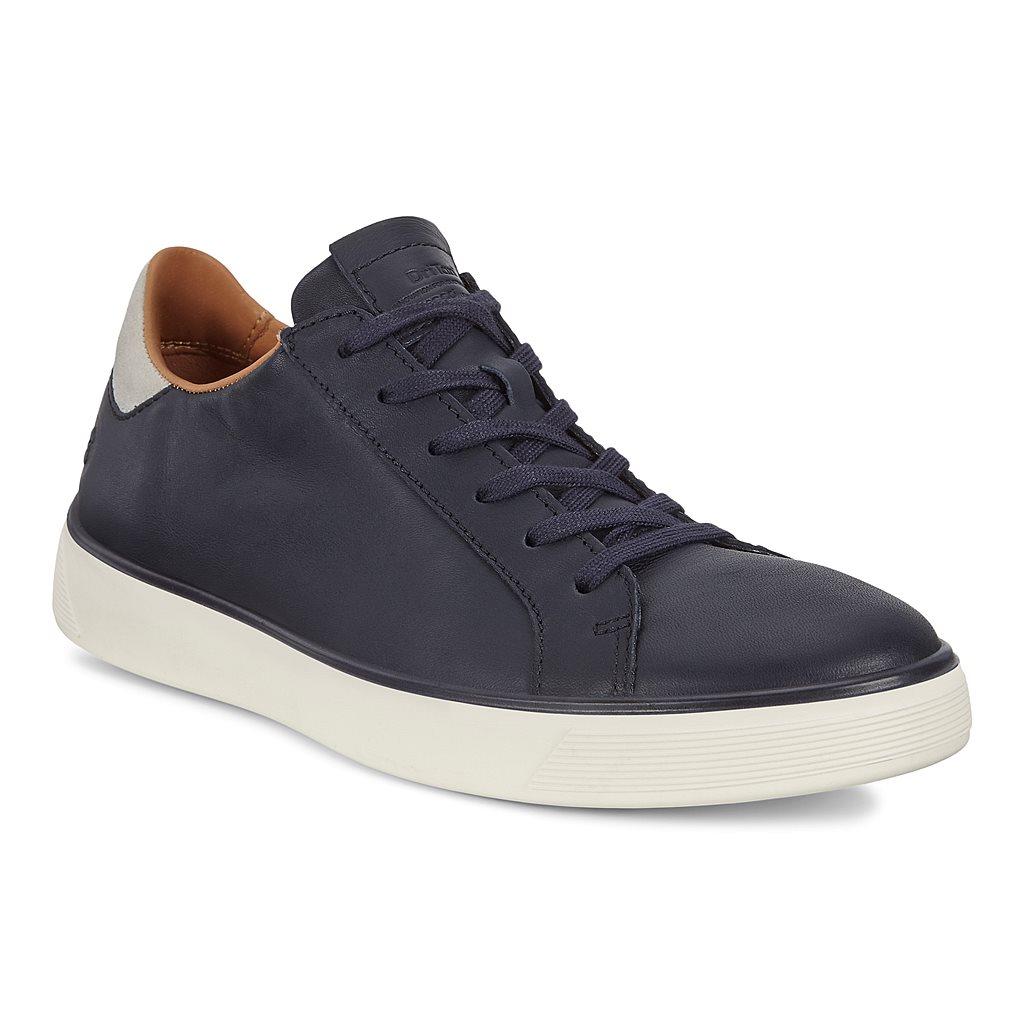 Ecco Street Tray Mens Sneakers Blue Online - India AJB-239571